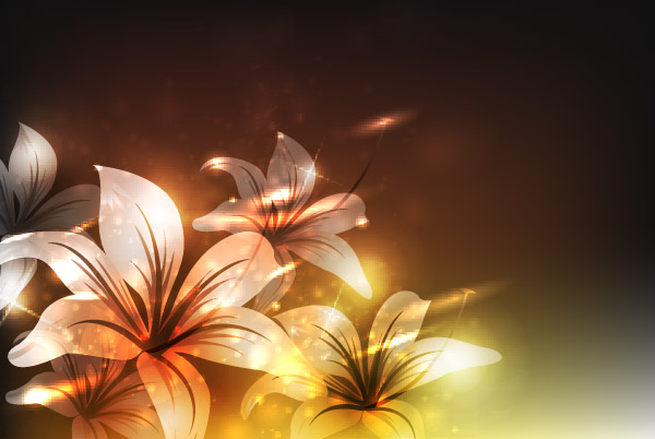 free vector Symphony of flowers vector 2